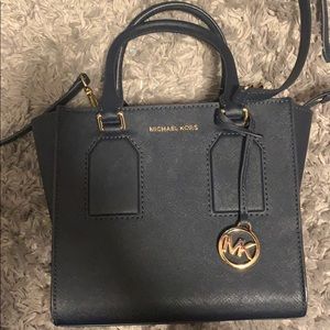 Michael Kora cross body bag, navy blue